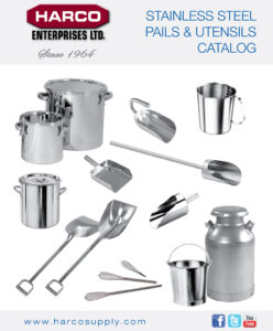 Stainless Steel Pails & Utensils